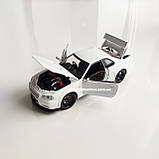 Металева машинка Nissan Skyline GT-R R34 1:24 Колекційна модель з «Форсаж 2» з дверима, що відкриваються, фото 2