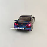 Металева машинка Nissan Skyline GT-R R34 1:24 Колекційна модель з «Форсаж 2» з дверима, що відкриваються, фото 3