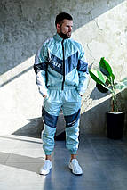 Осінній зелений спортивний костюм з плащівки кофта штани, фото 3