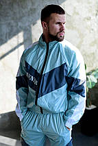 Осінній зелений спортивний костюм з плащівки кофта штани, фото 4