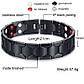 Магнітний браслет для здоров'я Type D2 20 см чорний, фото 5