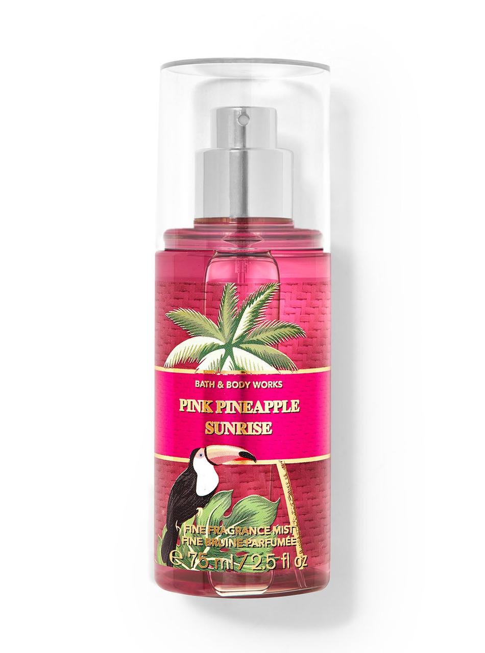 Міні-спрей для тіла Bath & Body Works – Pink Pineapple Sunrise Fine Fragrance Mist (75 мл), фото 1