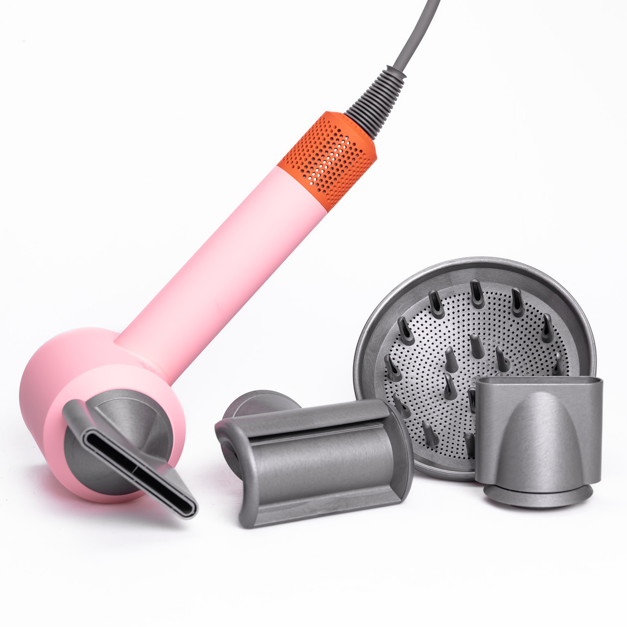 Фен стайлер для волосся 5 в 1 Supersonic Premium 1600 Вт 5 насадок 3 режими швидкості Рожевий PH770PBL, фото 1