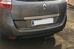Кромка багажника (для Grand, нерж.) Carmos - Турецька сталь для Renault Scenic/Grand 2009-2016 рр