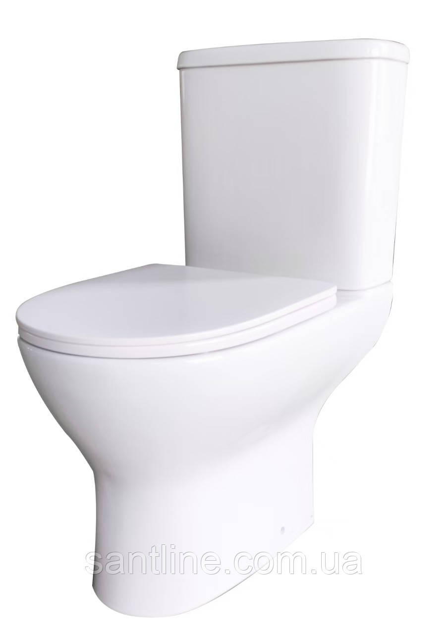 Унітаз білий Amos 63.5*39*80 ( А0059477 ), фото 1