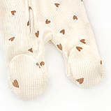 Чоловічок для дівчинки на блискавці з пов'язкою Coffee hearts, фото 6