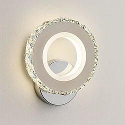 Бра кришталеве Лед SVET 24W колір Хром SY-16010/1W CR