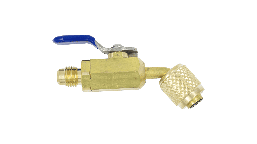 Кран для заправного шланга Leeto LTO404UN (1/4" SAE, кутовий)