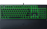 Клавіатура Razer Ornata V3 X ігрова проводна, мембранна, зелена підсвітка, повнорозмірна, чорний