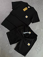 Набір Carh чорна футболка і шорти для чоловіків літній одяг спортивний стиль BUV