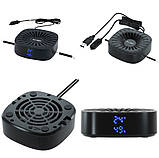 Вентилятор для тераріуму Hobby Terra Fan (37130) з дисплеєм і датчиком температури та вологості, фото 3