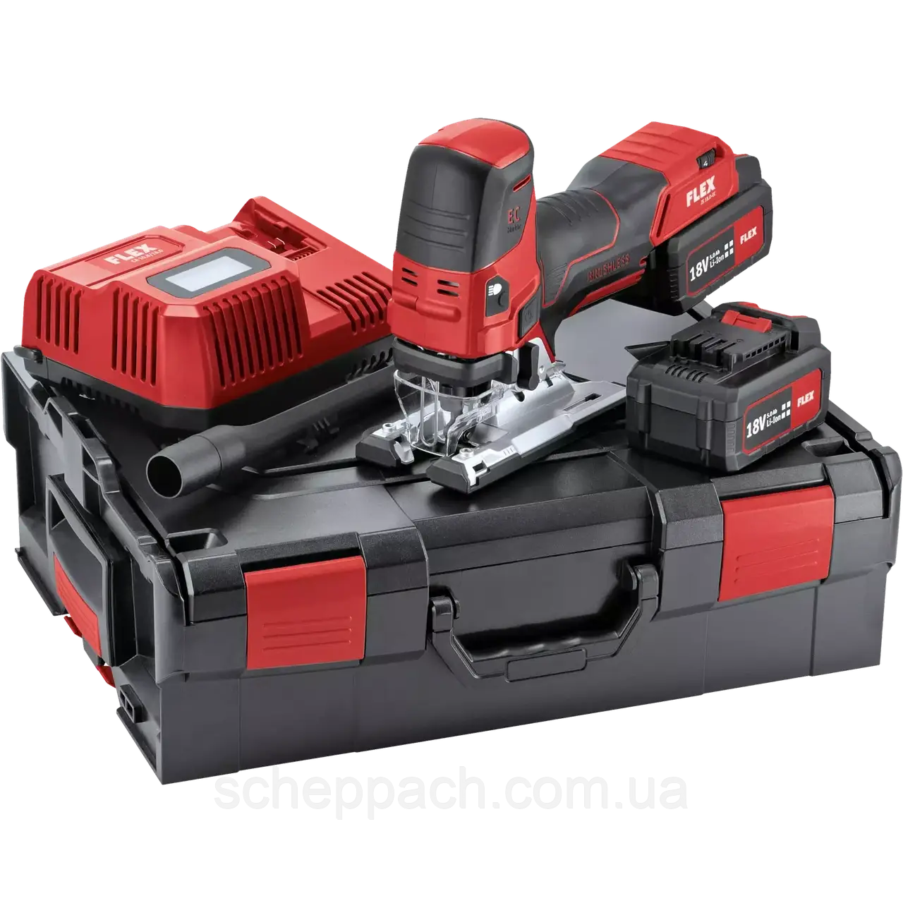Акумуляторний лобзик FLEX JS 18.0-EC/5.0 Set, фото 1
