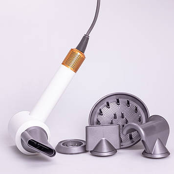 Фен стайлер для волосся 5 в 1 Supersonic Premium 1600 Вт 5 насадок 3 режими швидкості Білий PH770W