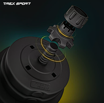 Гантелі композитні TREX Sport TX-010SK 2х10кг, фото 5
