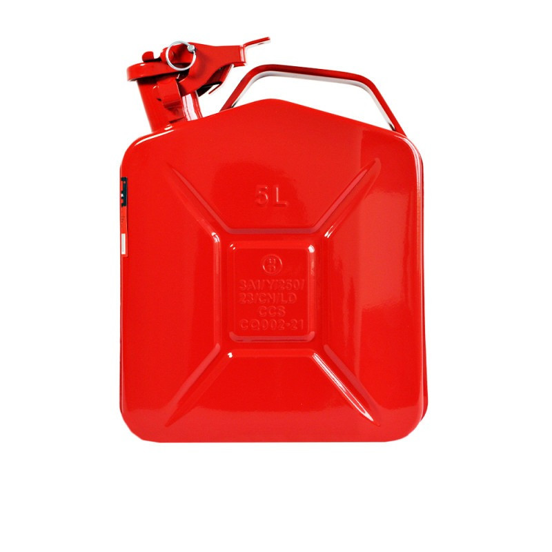 Каністра вертикальна 5л. червона металева, фото 1