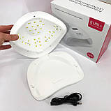 Манікюрна лед лампа для професійного використання, Зручна лампа для сушіння гель-лаку DB-68, фото 6