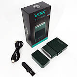 Професійна елетробритва VGR V-376, Чоловіча бездротова машинка для бороди, Електробритва шейвер IJ-21, фото 9