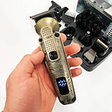 Машинка для стрижки волосся з професійними ножами VGR, Професійна машинка для стрижки волосся в салон PJ-95, фото 10