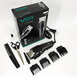 Машинки для стрижки професійні машини VGR, Електрична машинка тример для волосся і бороди NW-74, фото 9