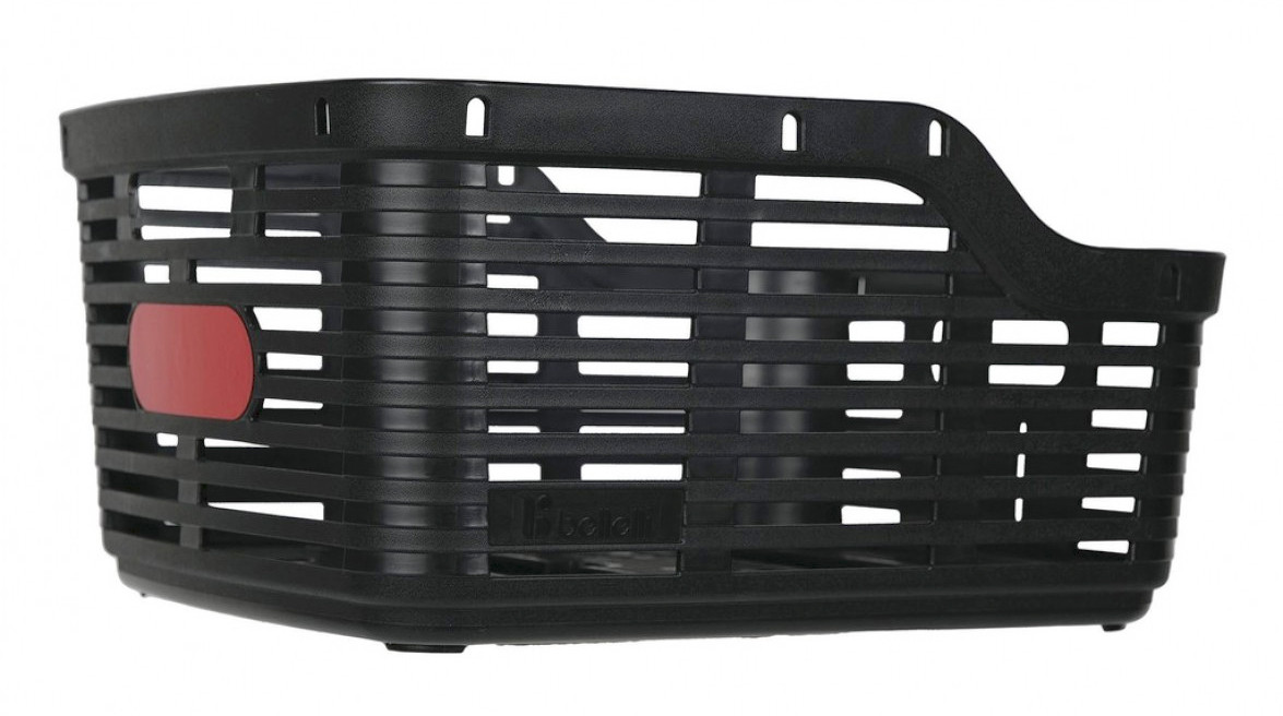 Кошик Bellelli Zig Zag з кріпленням на багажник пластиковий чорний