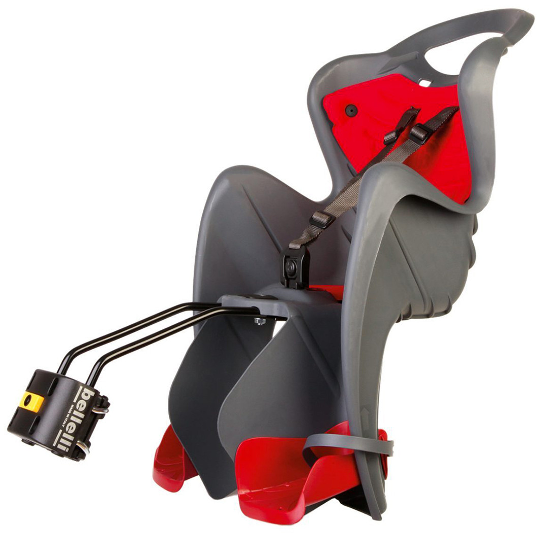 Сидіння задн. Bellelli Mr Fox Relax до 22 кг, B-fix темно-сіре сріблясте