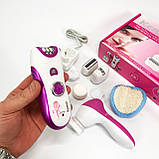 Ефективна пемза Kemei KM-3066, Тример для жінок, Жіночий тример для тіла, Електричний епілятор пилка ST-87, фото 7