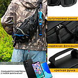 Сумка на пояс нагрудна, Чоловіча сумка на груди через плече Чоловіча бананка груди RX-21, фото 7