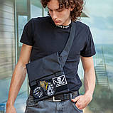 Сумка для повсякденного життя, Чоловіча сумка барсетка, Сумка кобура наплічна Сучасна месенджер EA-63, фото 10