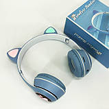 Бездротові навушники дитячі Cat, Дитячі блютуз навушники cat з вушками VZ-81, фото 5