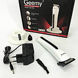 Бездротові машинки для стрижки GEMEI, Хороший бездротовий триммер, Миюча машинка для стрижки ZJ-13, фото 9