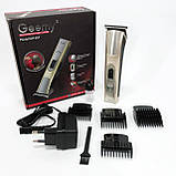 Професійна машинка для гоління голови Gemei GM-657, Підстригальна машинка, Бездротова електробритва JS-99, фото 6