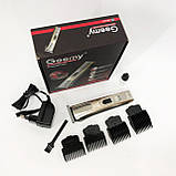 Професійна машинка для гоління голови Gemei GM-657, Підстригальна машинка, Бездротова електробритва JS-99, фото 3