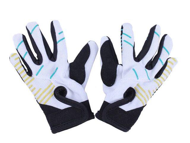 Мотоперчатки ZS04 TT AGRO MOTO (чорний із жовтим, блакитним, дитячі, size S), фото 1