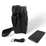 Сумка для документів зручна, Модна сумка планшет на груди, через плече Міська сумка-месенджер HK-16, фото 3