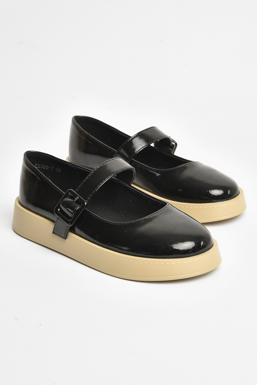 Туфлі дитячі для дівчинки чорного кольору р.35 205659T Безкоштовна доставка, фото 1