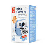 Дитячий фотоапарат ColorWay з функцією миттєвого друку Blue (CW-PHP01B) DS, фото 6
