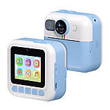 Дитячий фотоапарат ColorWay з функцією миттєвого друку Blue (CW-PHP01B) DS, фото 10