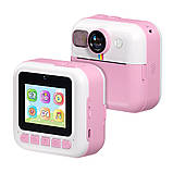 Дитячий фотоапарат ColorWay з функцією миттєвого друку Pink (CW-PHP01P) DS, фото 5