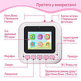 Дитячий фотоапарат ColorWay з функцією миттєвого друку Pink (CW-PHP01P) DS, фото 10