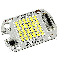 Світлодіодна матриця SMD 50w IC SMART CHIP 220V (вбудований драйвер) ЕКОНОМ клас