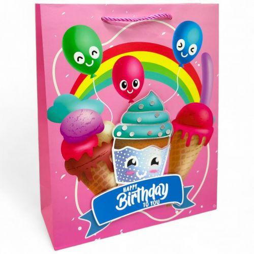 Пакет подарунковий, 32х26х10 см, (РОЖЕВИЙ) [tsi275470-TSI], фото 1