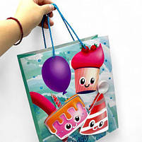 Пакет подарунковий, 32х26х10 см, (РОЖЕВИЙ) [tsi275470-TSI], фото 2