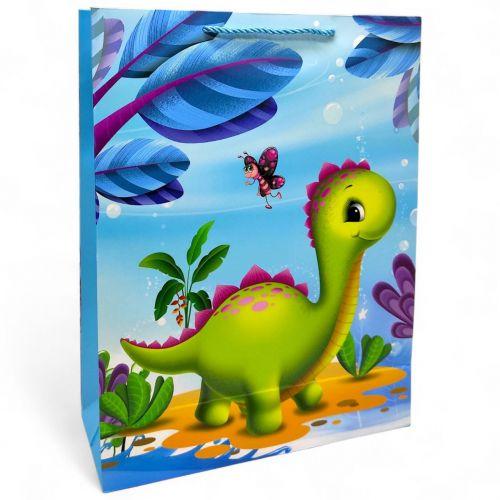 Пакет подарунковий, 32х26х10 см, ДИНОЗАВРИ (ВИД 1) [tsi275474-TSI], фото 1