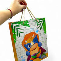 Пакет подарунковий, 32х26х10 см, ДИНОЗАВРИ (ВИД 4) [tsi275477-TSI], фото 2