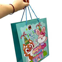 Пакет подарунковий, 32х26х12 см (КОТИК ЧЕРВОНИЙ) [tsi275483-TSI], фото 2