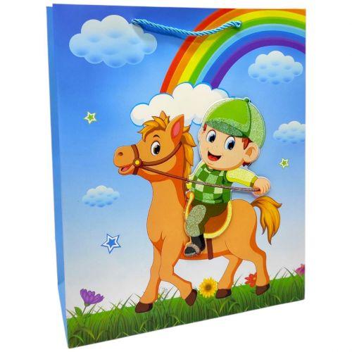 Пакет подарунковий, 32х26х12 см ДІТИ ПЕРСОНАЖІ (ВИД 4) [tsi275492-TSI], фото 1