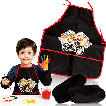 Фартух дитячий 54х37 см з нарукавниками