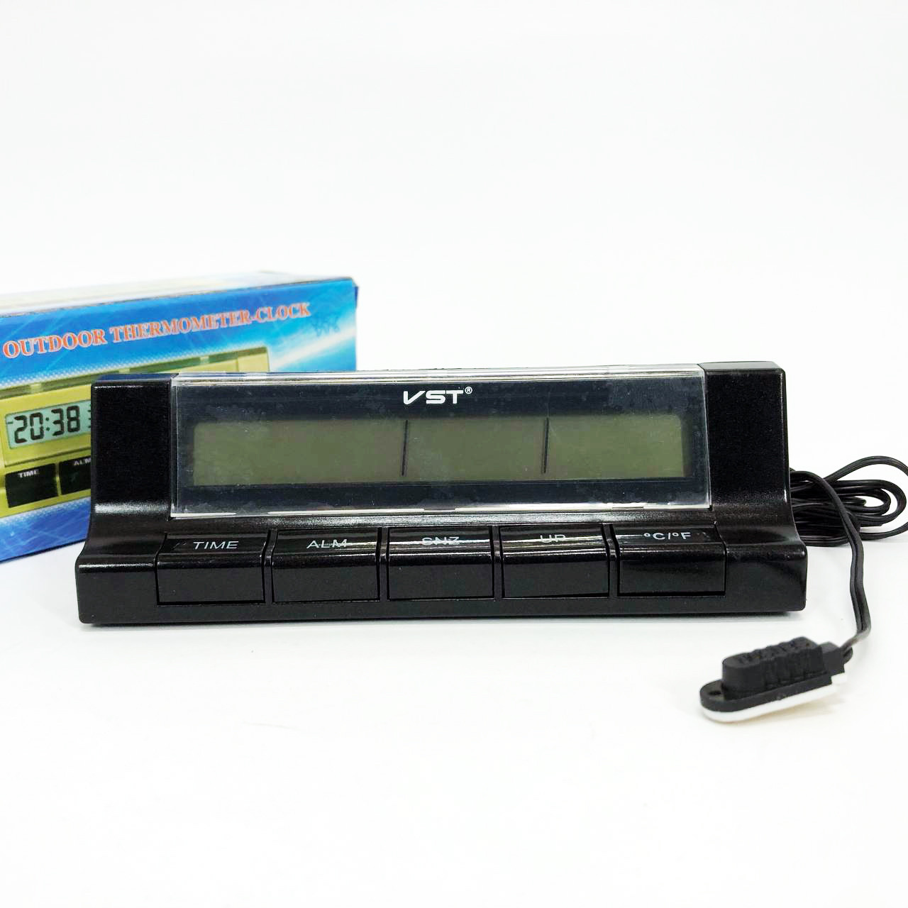 Автогодинник з термометром VST-7037 NR-25