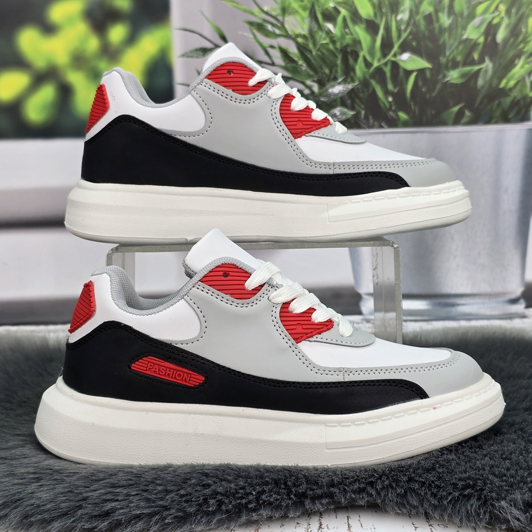 Кросівки жіночі FDEK білі з сірим демісезонні 4237