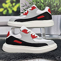 Кросівки жіночі FDEK білі з сірим демісезонні 4237, фото 2